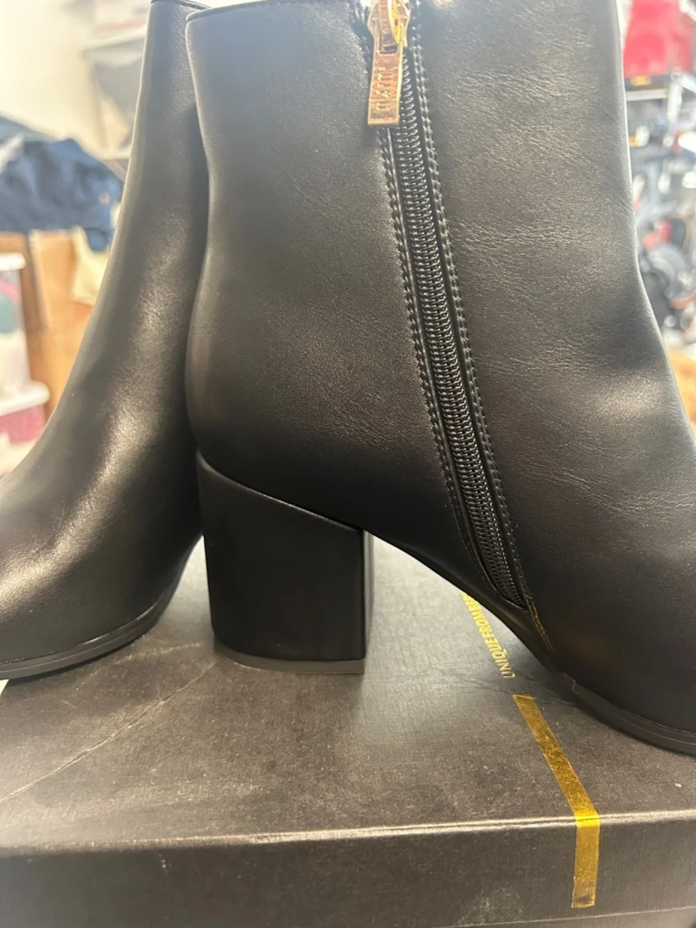 New Classic Black Pointed Toe Ankle Boots - Women